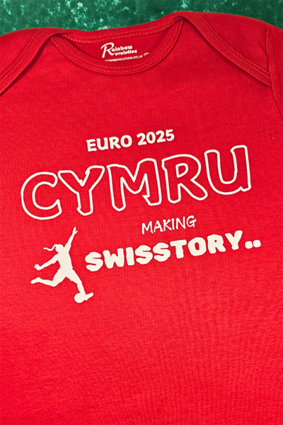 Baby Romper T-shirt - CYMRU Women's Euro25 Football