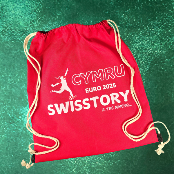 Cymru Women Euro 25 Canvas Drawstring Boot Bag