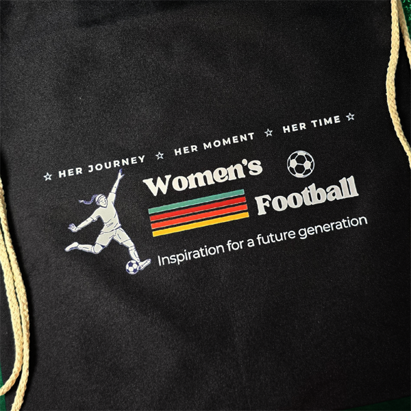 Women's Football Inspiration Generation Canvas Drawstring bag