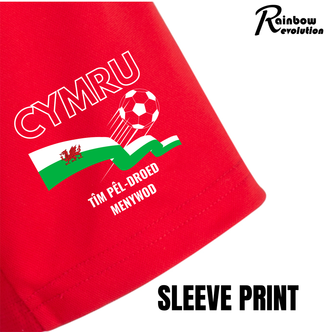 KIDS (3-15 YEARS) TEAM CYMRU WOMEN Football T-Shirt