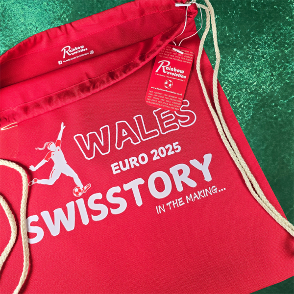 Wales Euro 25 Canvas Drawstring Sports Travel Bag