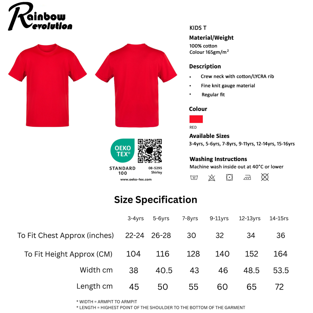 KIDS (3-15 YEARS) CYMRU WAL GOCH Y MENYWOD Football T-Shirt