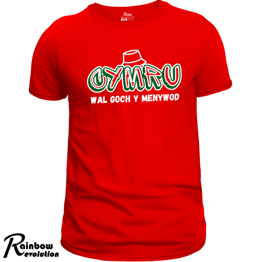CYMRU WAL GOCH Y MENYWOD - Adult T-Shirt