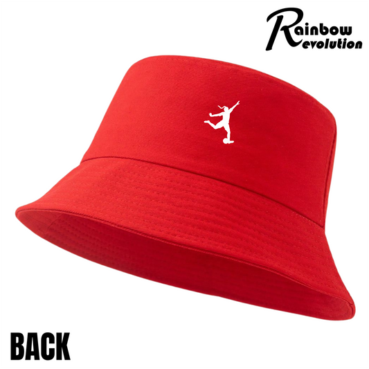 CYMRU RED WALL - Wal Goch Y Menywod Bucket Hat - Adult 55-58cm + Kids 52-54cm