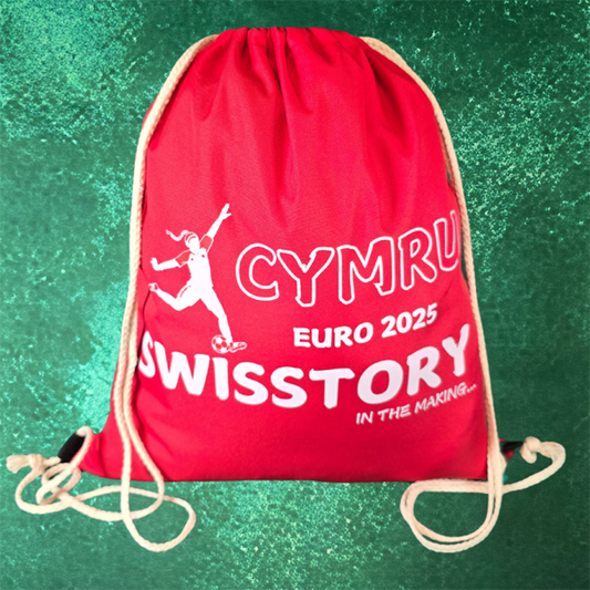 Cymru Women Euro 25 Canvas Drawstring Boot Bag