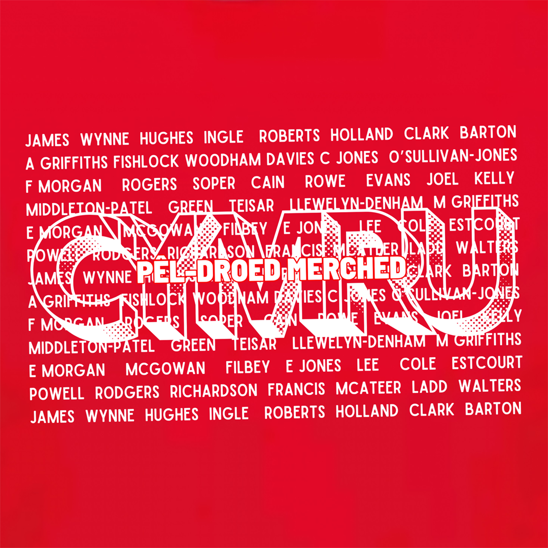 KIDS (3-15 YEARS) TEAM CYMRU WOMEN Football T-Shirt