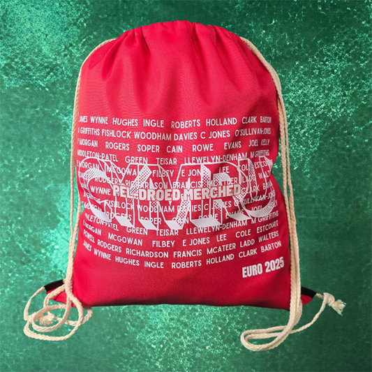 Team Cymru Euro 25 Canvas Drawstring Travel Bag