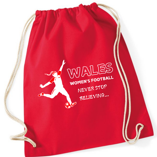 WALES - NEVER STOP BELIEVING Sports Travel Bag