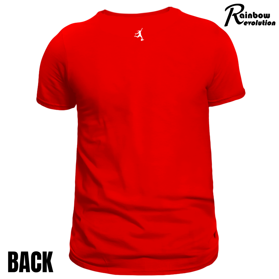 CYMRU 80's GRAFFITI PLAYERS RED WALL - Adult T-Shirt