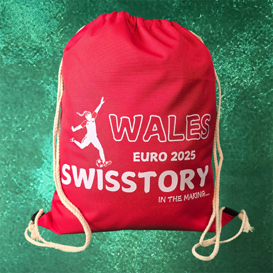 Wales Euro 25 Canvas Drawstring Sports Travel Bag